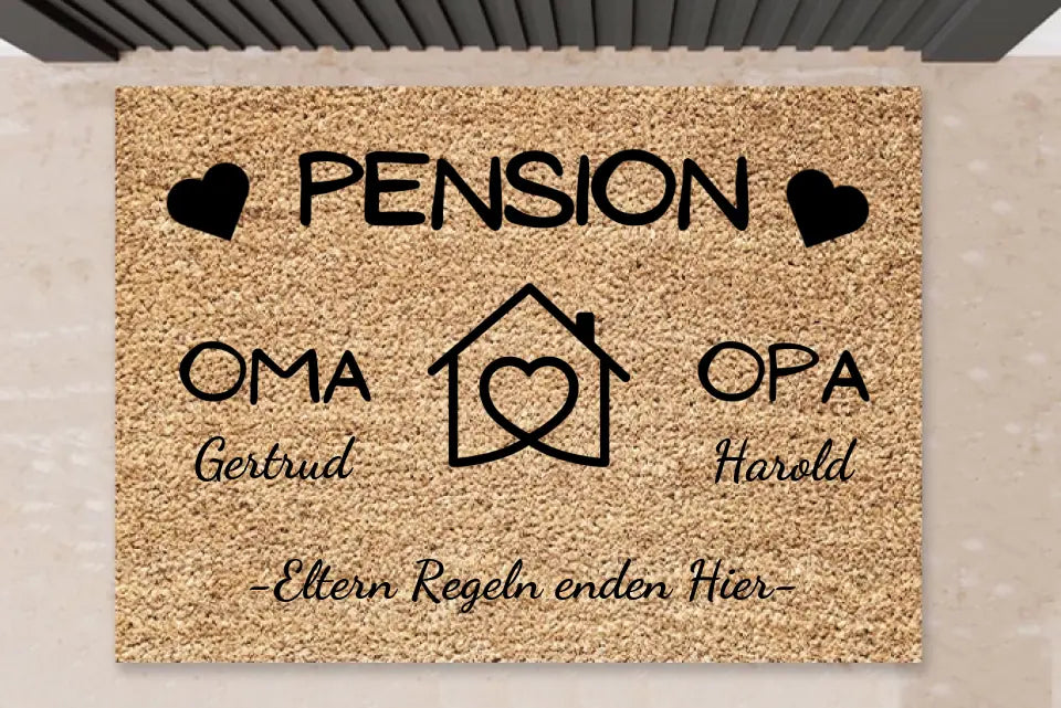 personalisierte OPA Oma Fußmatte & für